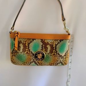 Dooney & Burke Leather Wristlet Clutch